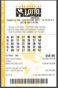 Texas Lotto Tickets