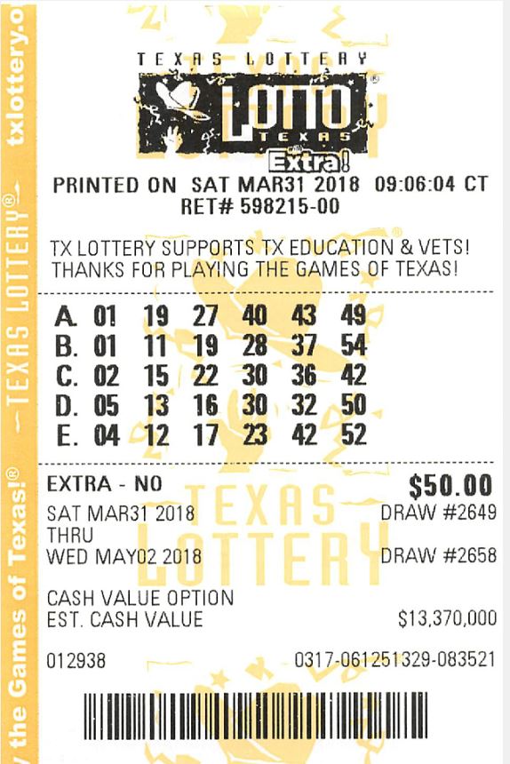 Winning Texas Lotto Tickets